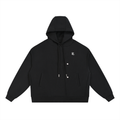 THE BOXY BUTTON PLACKET HOODIE