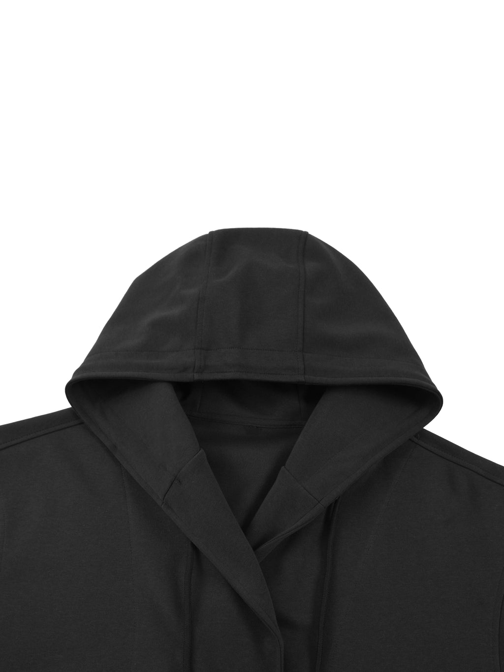 THE SCRIPT BOXY BUTTON PLACKET HOODIE