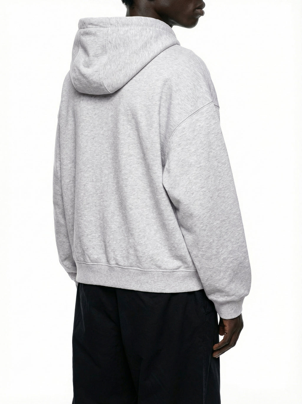 THE BOXY BUTTON PLACKET HOODIE