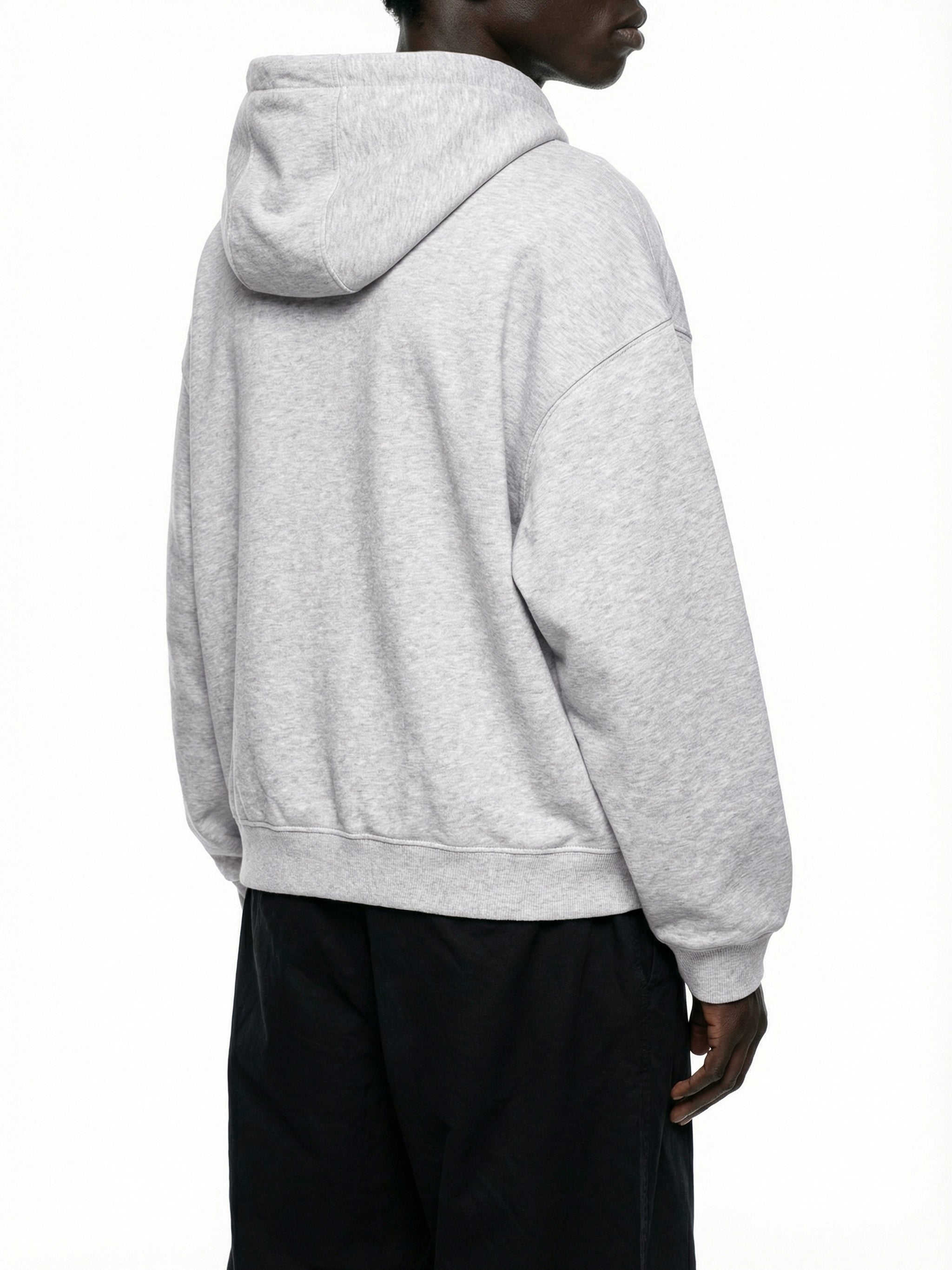 THE BOXY BUTTON PLACKET HOODIE